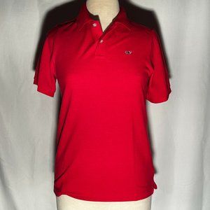 Red Boys Polo Vineyard Vines Size L (16)